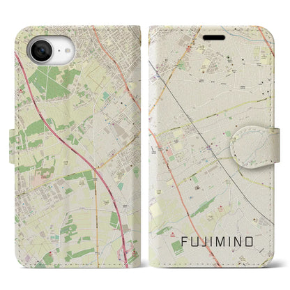 【ふじみ野（埼玉県）】地図柄iPhoneケース（手帳タイプ）