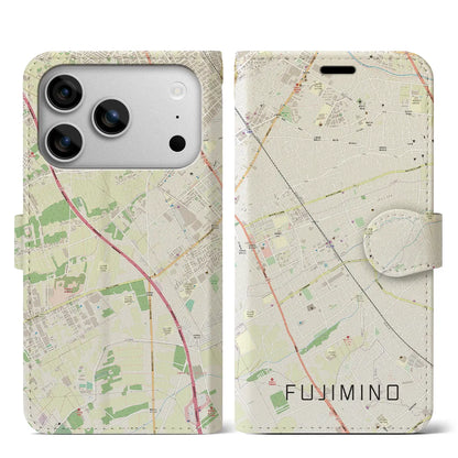 【ふじみ野（埼玉県）】地図柄iPhoneケース（手帳タイプ）