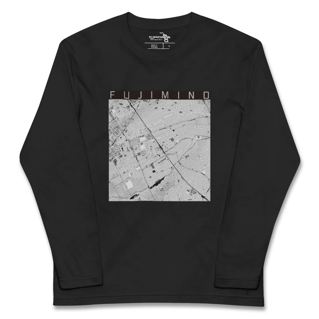 【ふじみ野(埼玉県)】地図柄ロングスリーブTシャツ