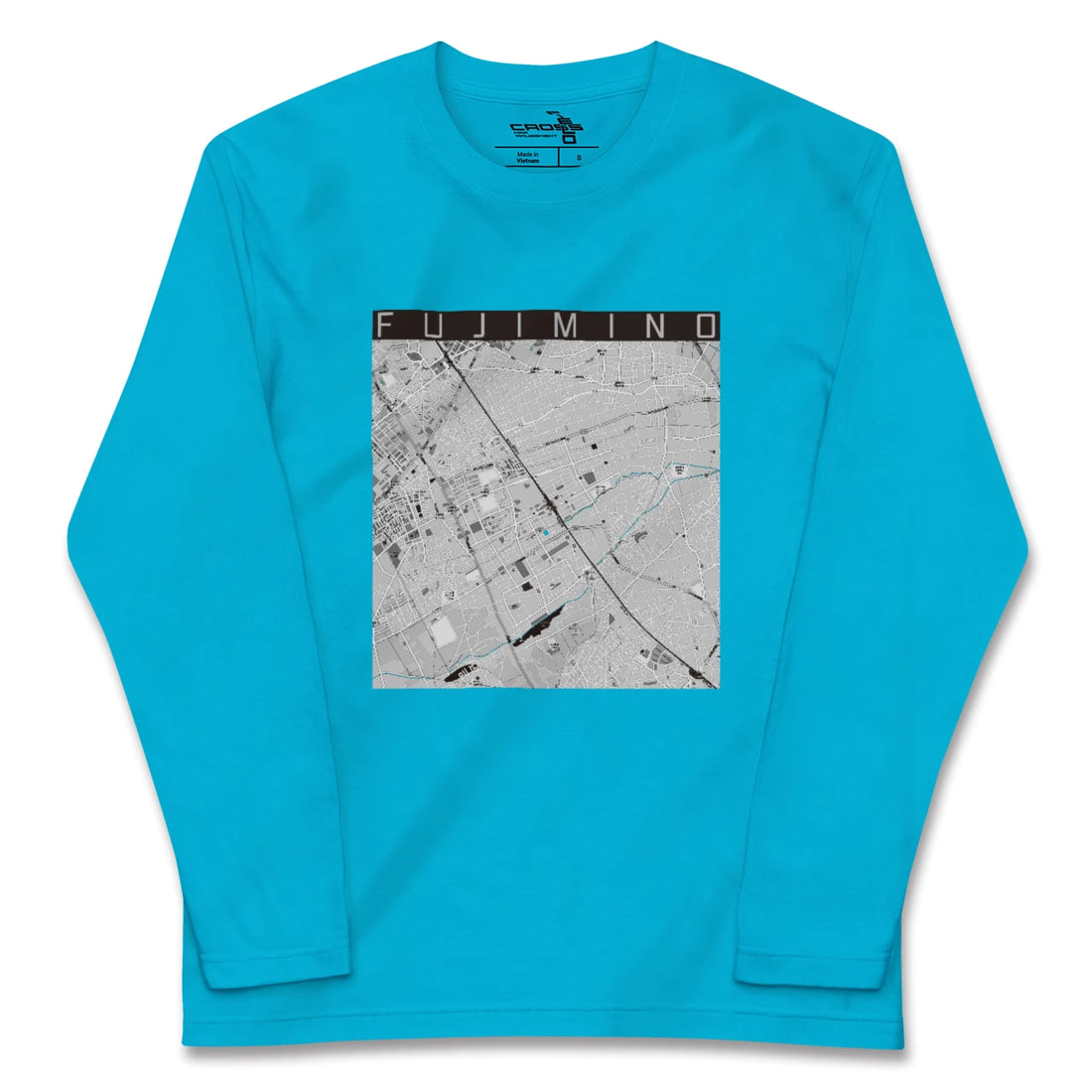 【ふじみ野(埼玉県)】地図柄ロングスリーブTシャツ