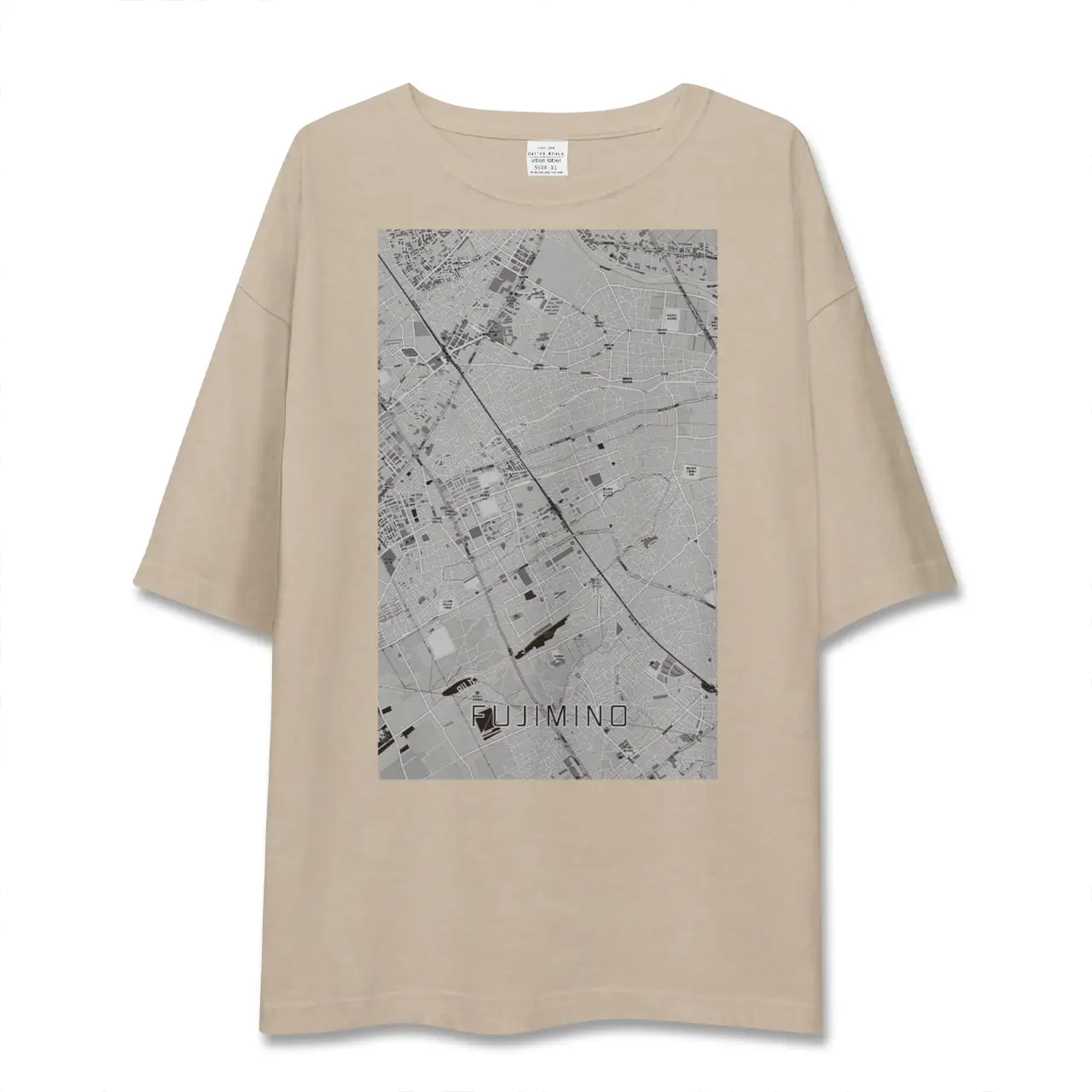 【ふじみ野（埼玉県）】地図柄ビッグシルエットTシャツ