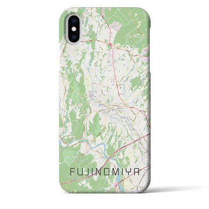 【富士宮（静岡県）】地図柄iPhoneケース（バックカバータイプ）