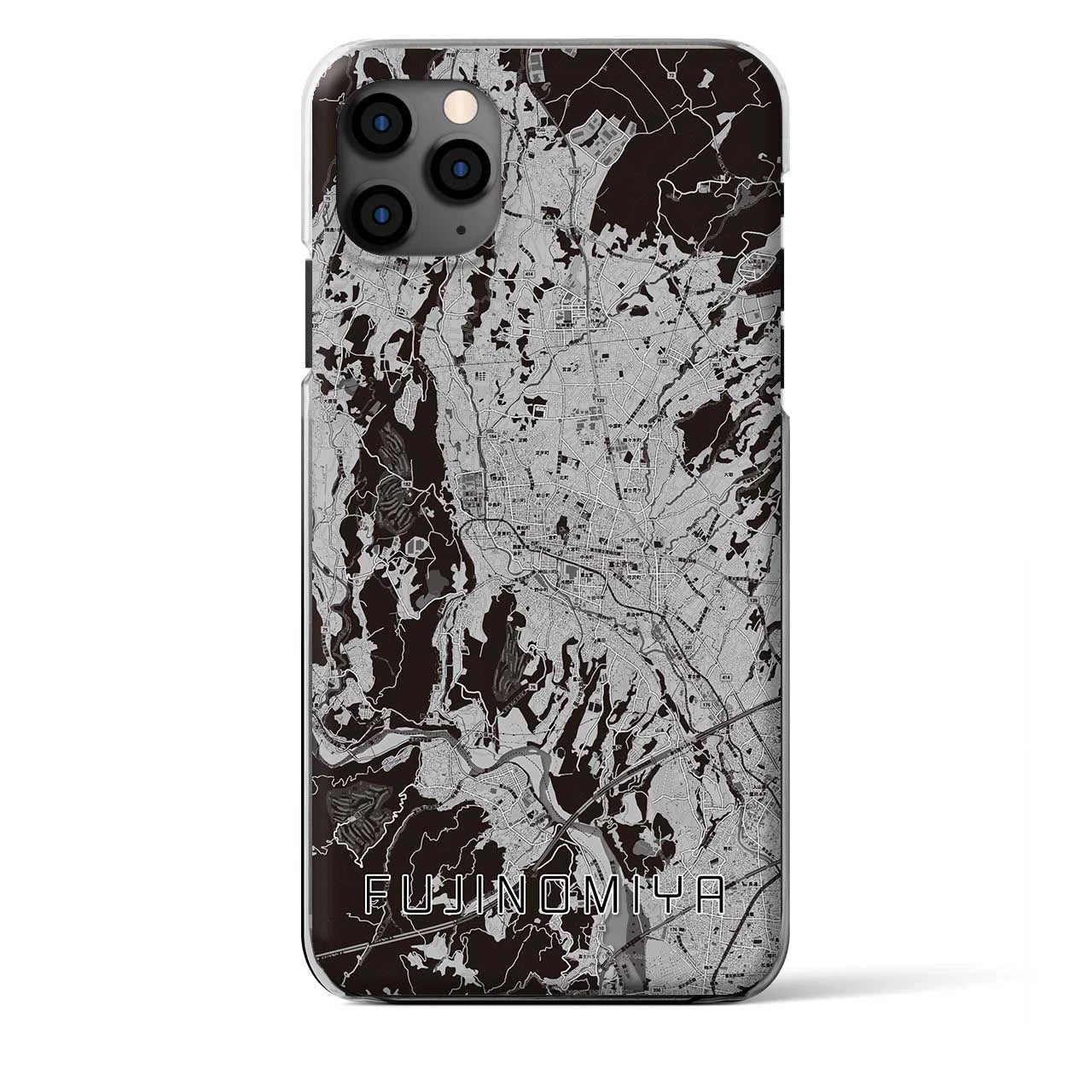 【富士宮（静岡県）】地図柄iPhoneケース（クリアタイプ）