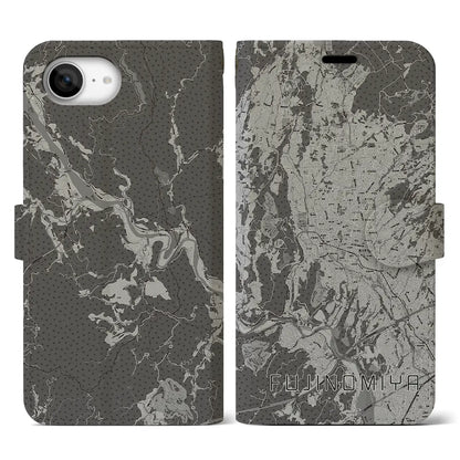 【富士宮（静岡県）】地図柄iPhoneケース（手帳タイプ）