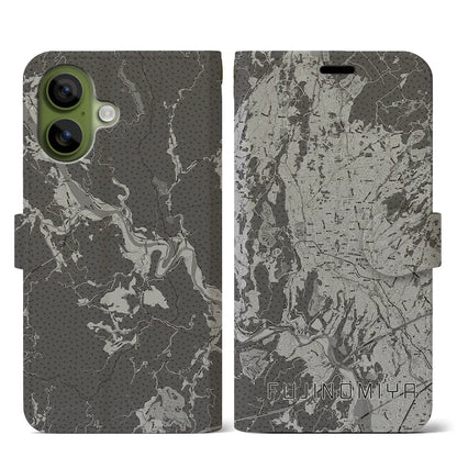 【富士宮（静岡県）】地図柄iPhoneケース（手帳タイプ）