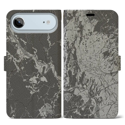 【富士宮（静岡県）】地図柄iPhoneケース（手帳タイプ）