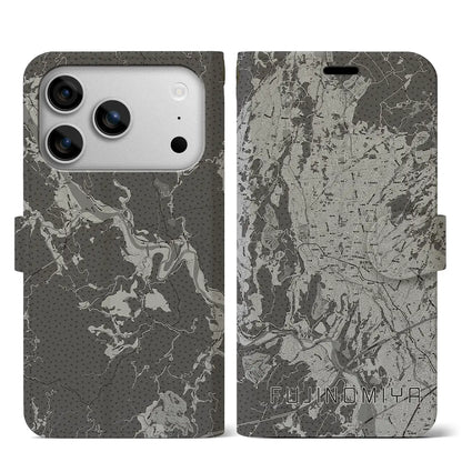 【富士宮（静岡県）】地図柄iPhoneケース（手帳タイプ）