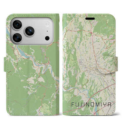 【富士宮（静岡県）】地図柄iPhoneケース（手帳タイプ）