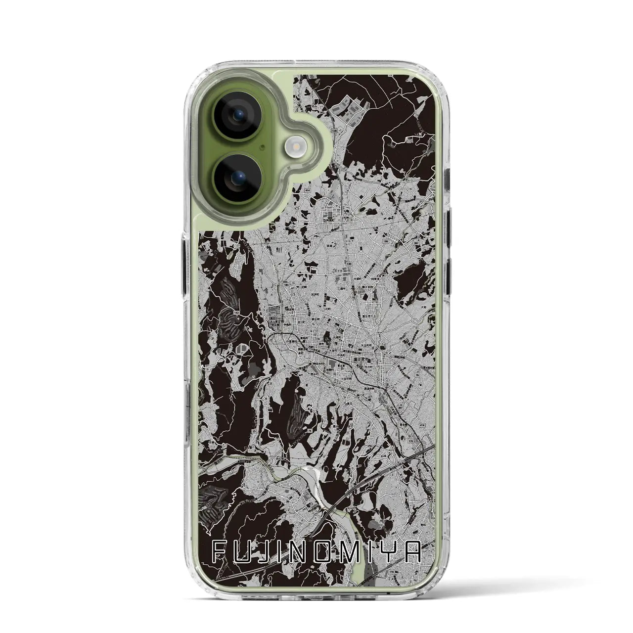 【富士宮（静岡県）】地図柄iPhoneケース（MagSafeタイプ）