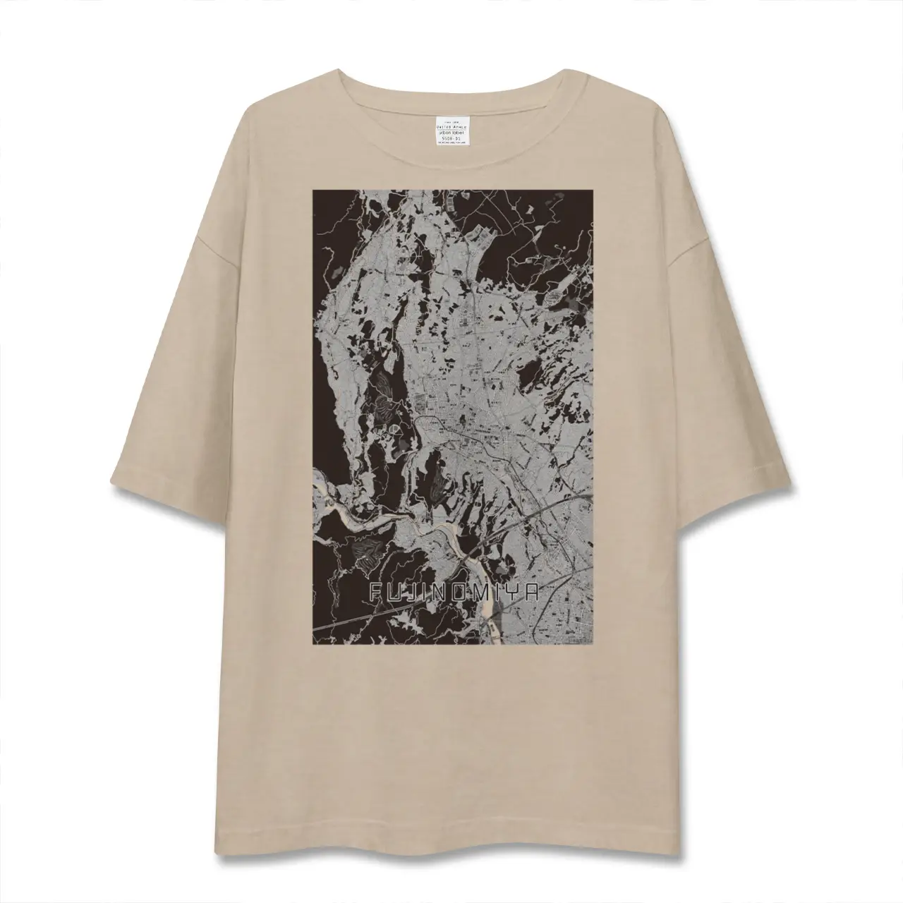 【富士宮（静岡県）】地図柄ビッグシルエットTシャツ