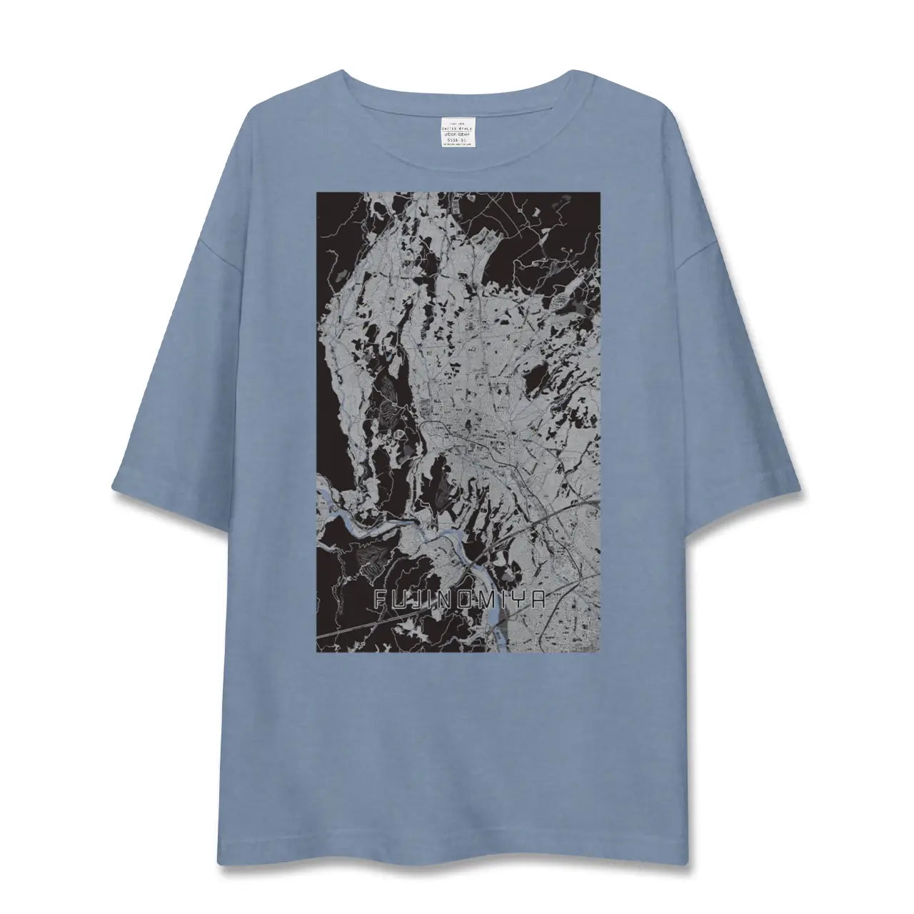 【富士宮（静岡県）】地図柄ビッグシルエットTシャツ