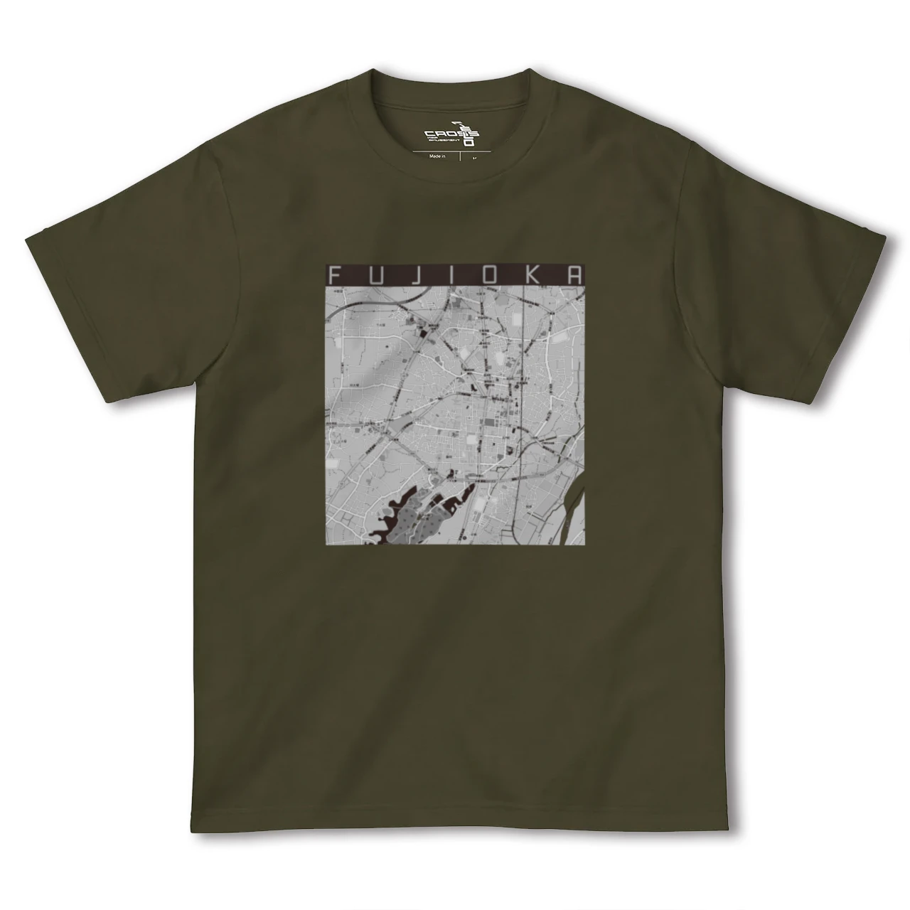 【藤岡2（群馬県）】地図柄ヘビーウェイトTシャツ