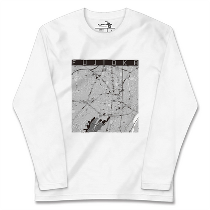 【藤岡2（群馬県）】地図柄ロングスリーブTシャツ