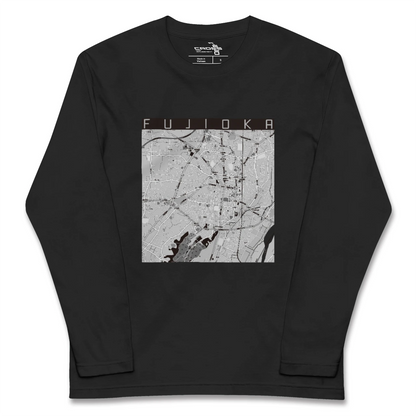 【藤岡2（群馬県）】地図柄ロングスリーブTシャツ