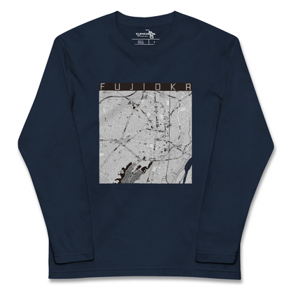 【藤岡2（群馬県）】地図柄ロングスリーブTシャツ