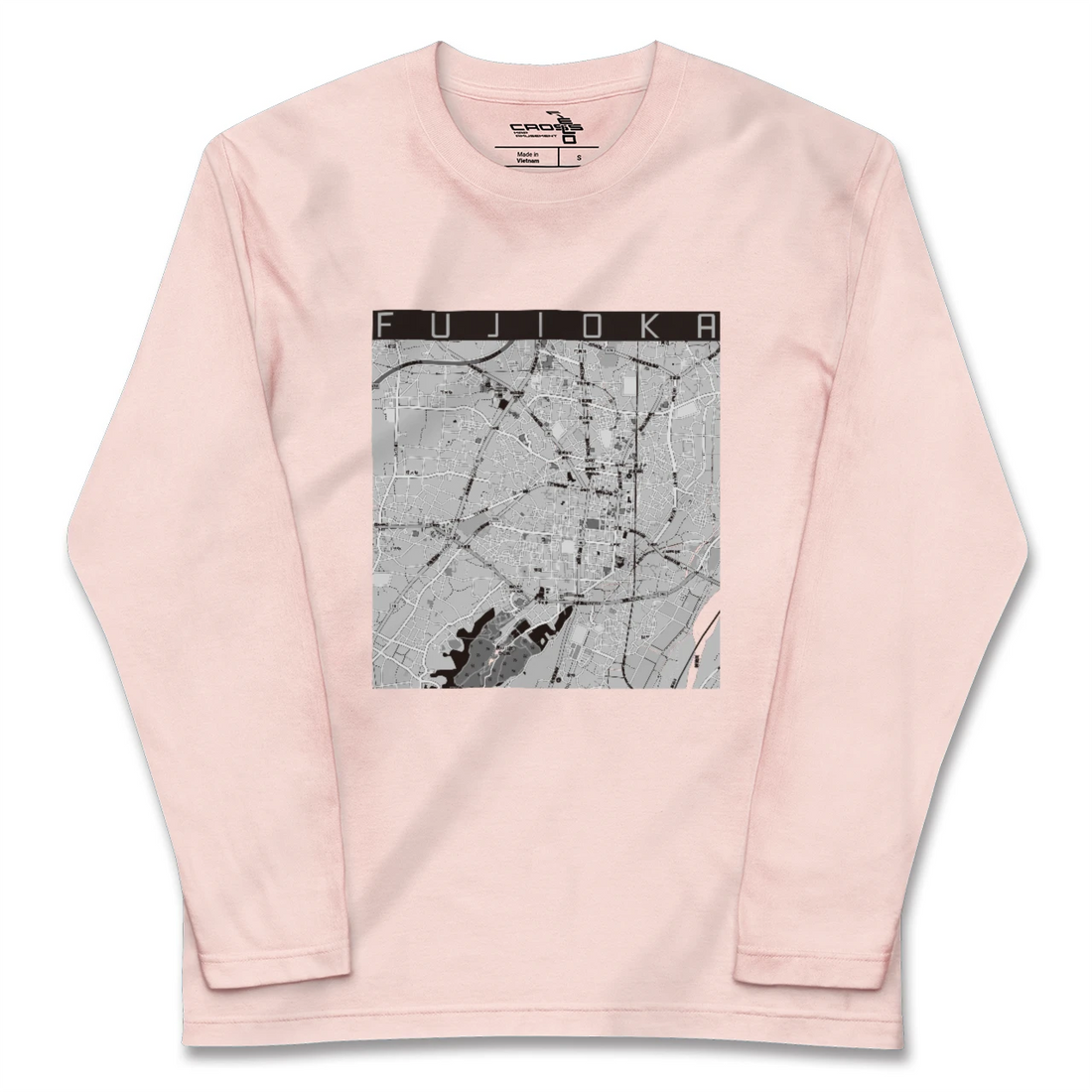 【藤岡2（群馬県）】地図柄ロングスリーブTシャツ