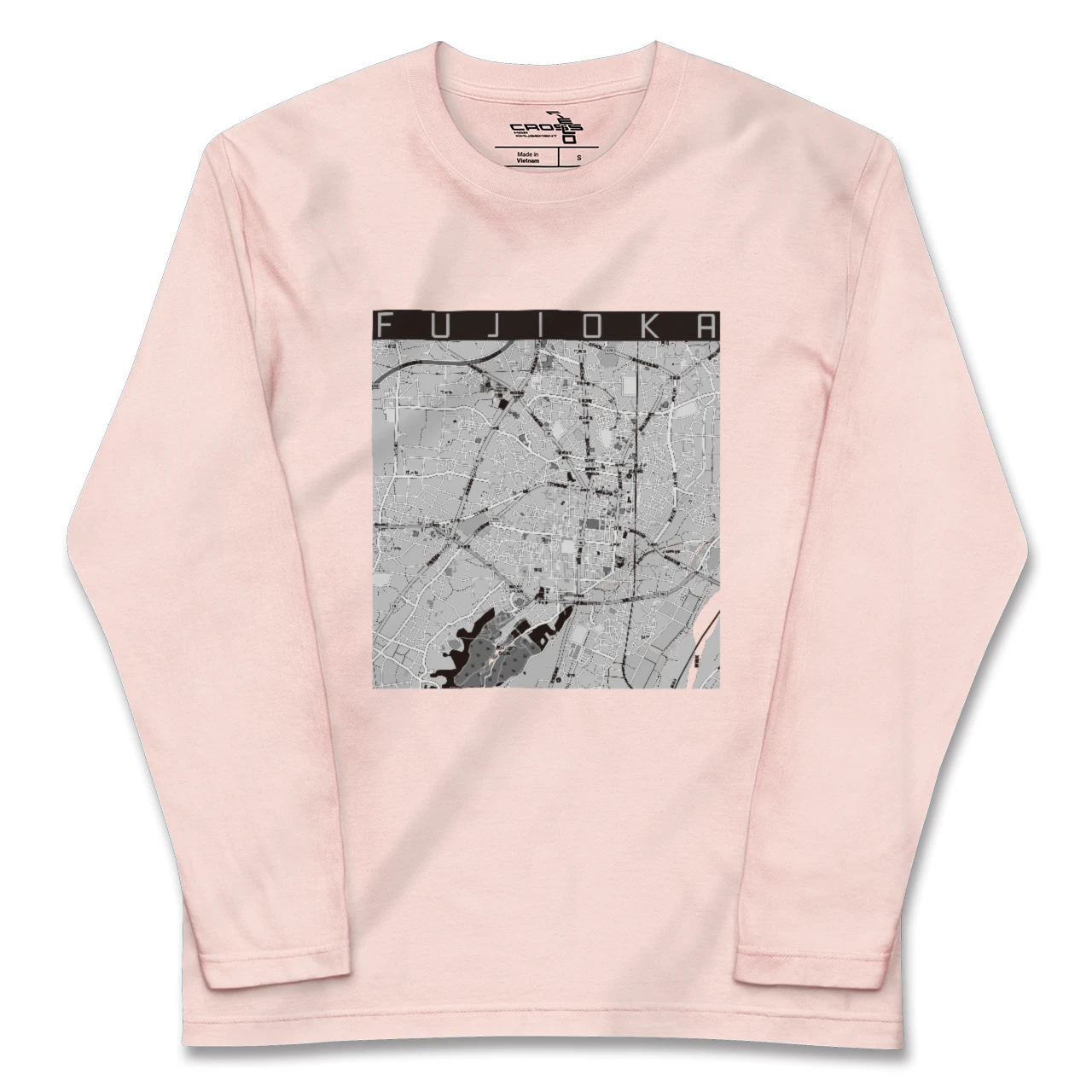 【藤岡2（群馬県）】地図柄ロングスリーブTシャツ