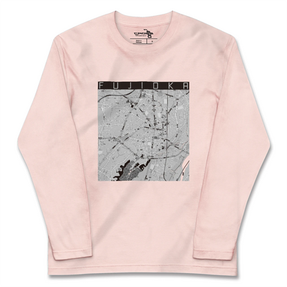 【藤岡2（群馬県）】地図柄ロングスリーブTシャツ