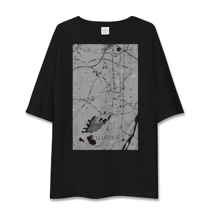 【藤岡2（群馬県）】地図柄ビッグシルエットTシャツ