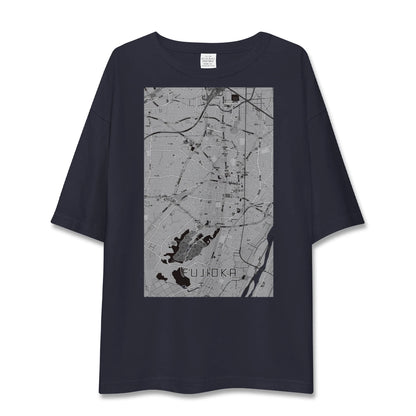 【藤岡2（群馬県）】地図柄ビッグシルエットTシャツ