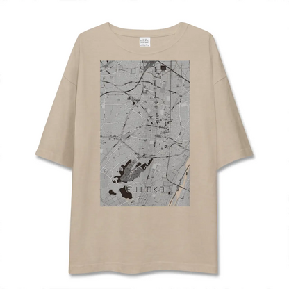 【藤岡2（群馬県）】地図柄ビッグシルエットTシャツ