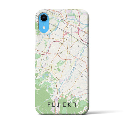 【藤岡（群馬県）】地図柄iPhoneケース（バックカバータイプ）