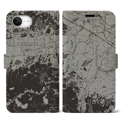 【藤岡（群馬県）】地図柄iPhoneケース（手帳タイプ）