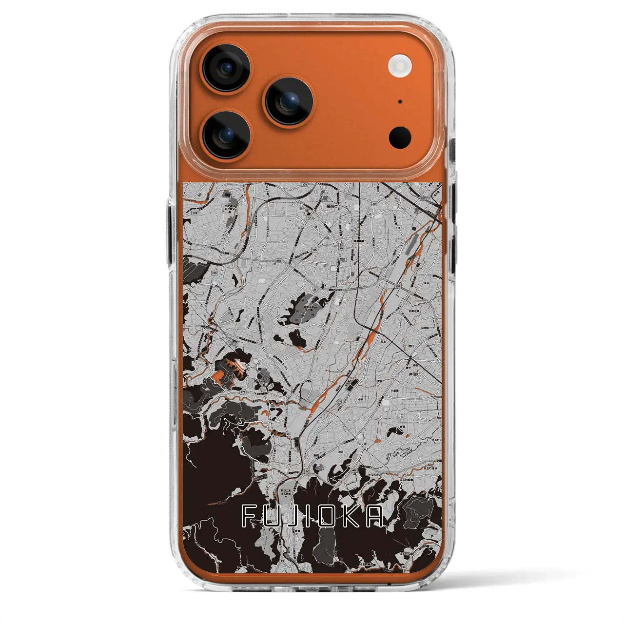 【藤岡（群馬県）】地図柄iPhoneケース（MagSafeタイプ）