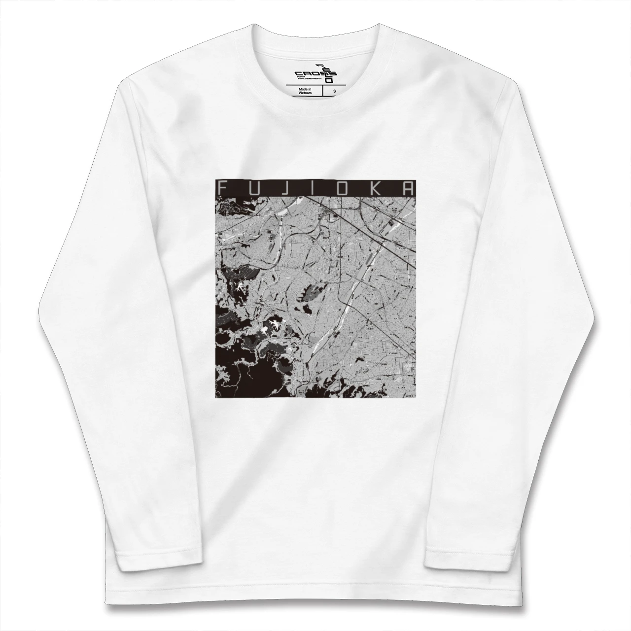 【藤岡（群馬県）】地図柄ロングスリーブTシャツ