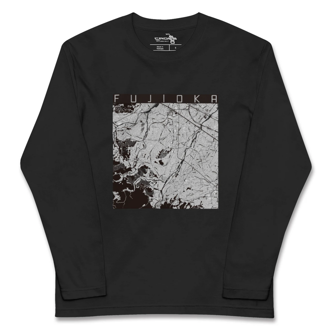 【藤岡（群馬県）】地図柄ロングスリーブTシャツ
