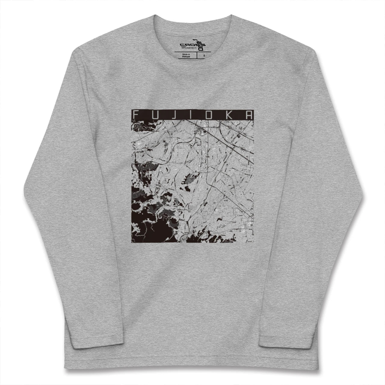 【藤岡（群馬県）】地図柄ロングスリーブTシャツ