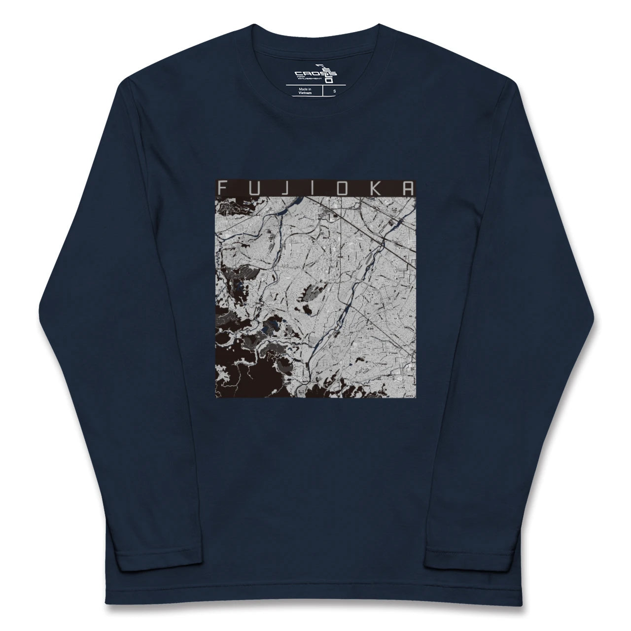 【藤岡（群馬県）】地図柄ロングスリーブTシャツ