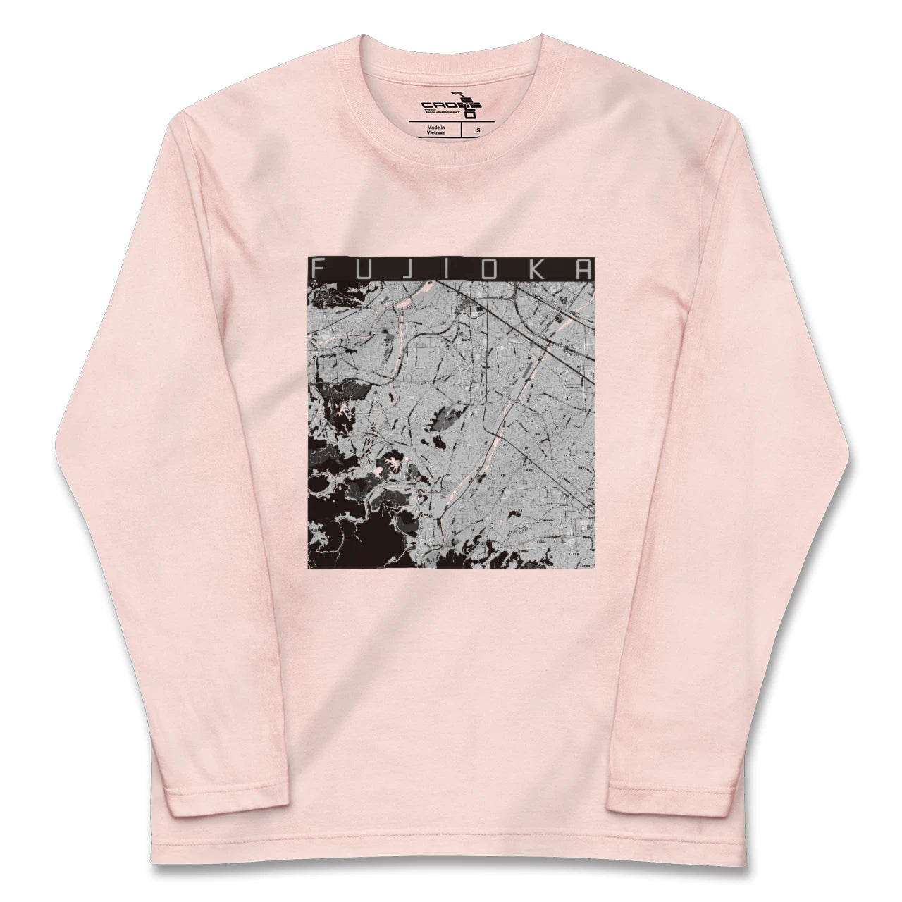 【藤岡（群馬県）】地図柄ロングスリーブTシャツ