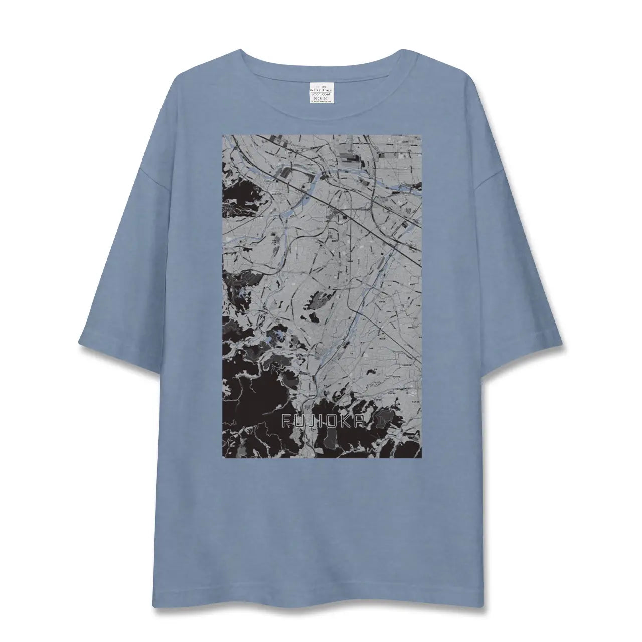 【藤岡（群馬県）】地図柄ビッグシルエットTシャツ