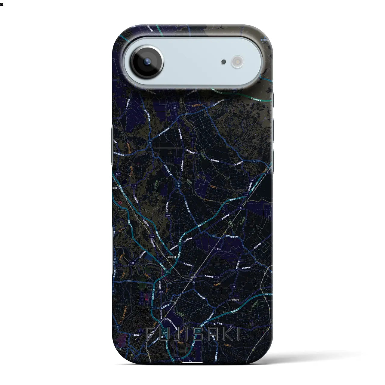 【藤崎（青森県）】地図柄iPhoneケース（バックカバータイプ）