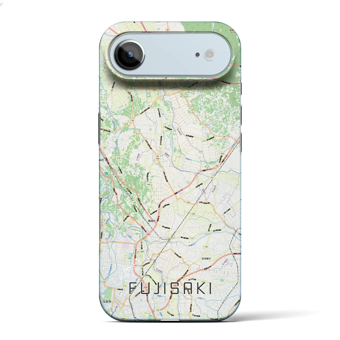 【藤崎(青森県)】地図柄iPhoneケース(バックカバータイプ)ナチュラル・iPhone 17 Pro Max 用