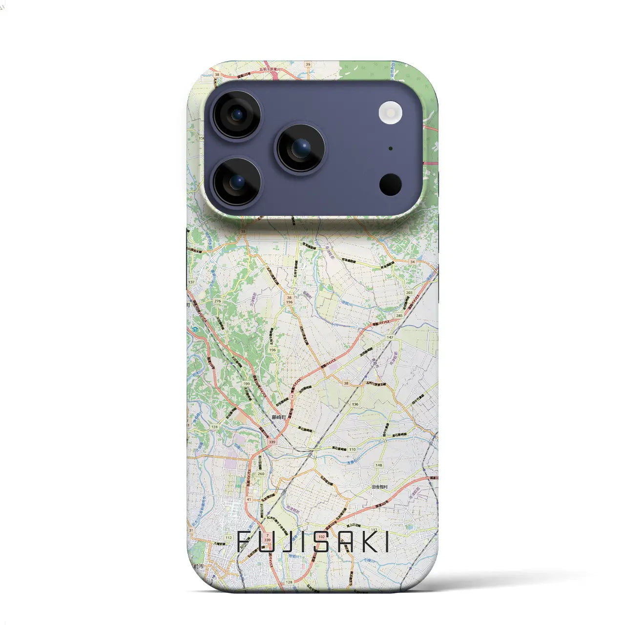 【藤崎（青森県）】地図柄iPhoneケース（バックカバータイプ）