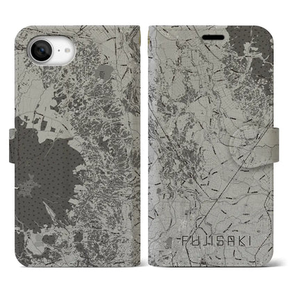 【藤崎（青森県）】地図柄iPhoneケース（手帳タイプ）