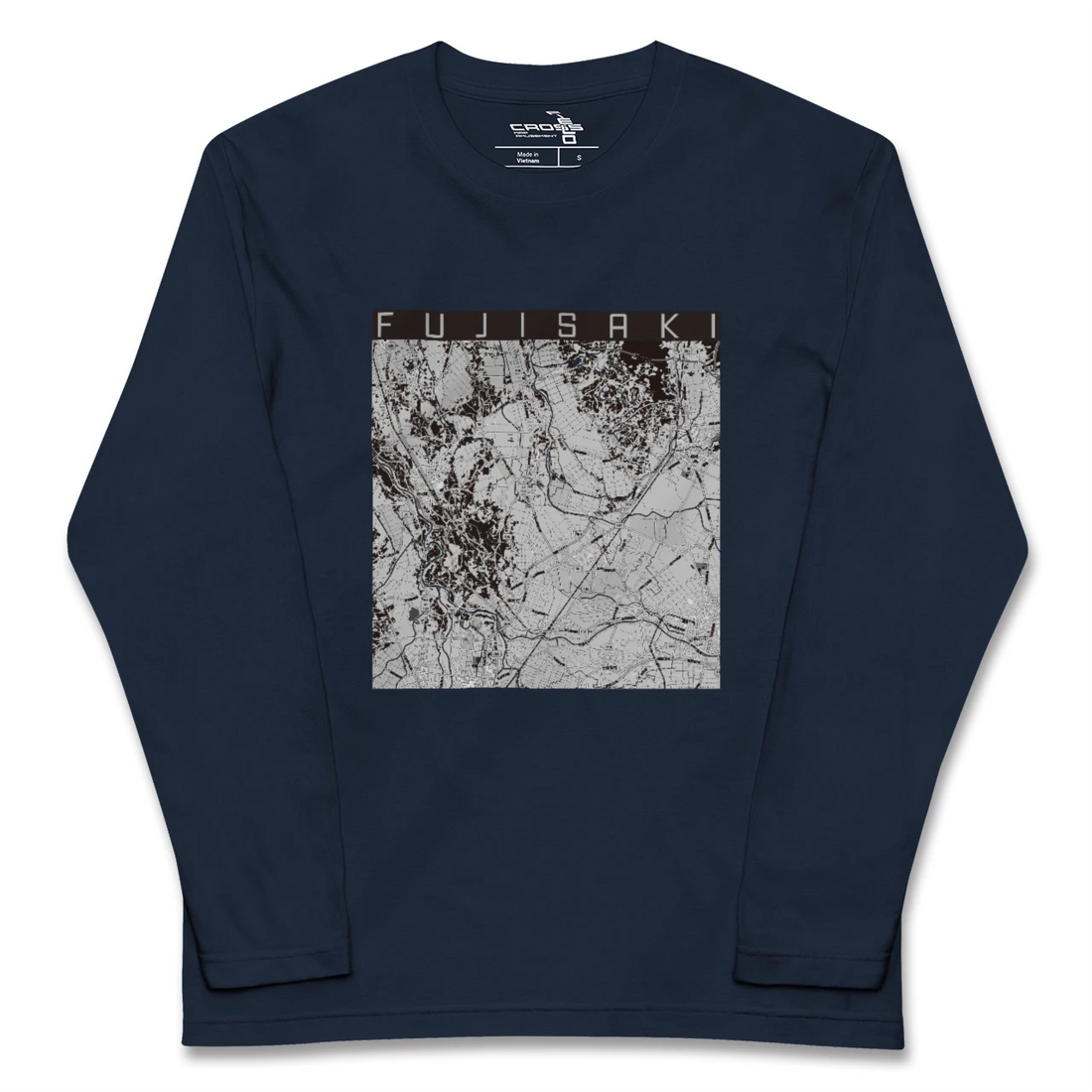 【藤崎(青森県)】地図柄ロングスリーブTシャツ