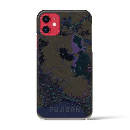 【富士山（静岡県）】地図柄iPhoneケース（バックカバータイプ）