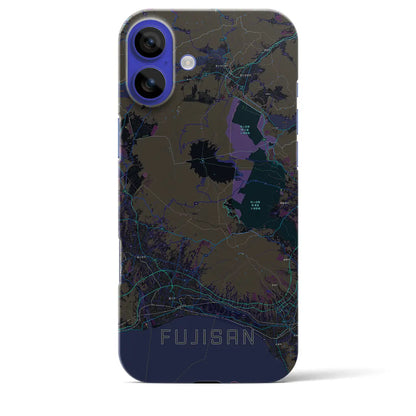 【富士山（静岡県）】地図柄iPhoneケース（バックカバータイプ）