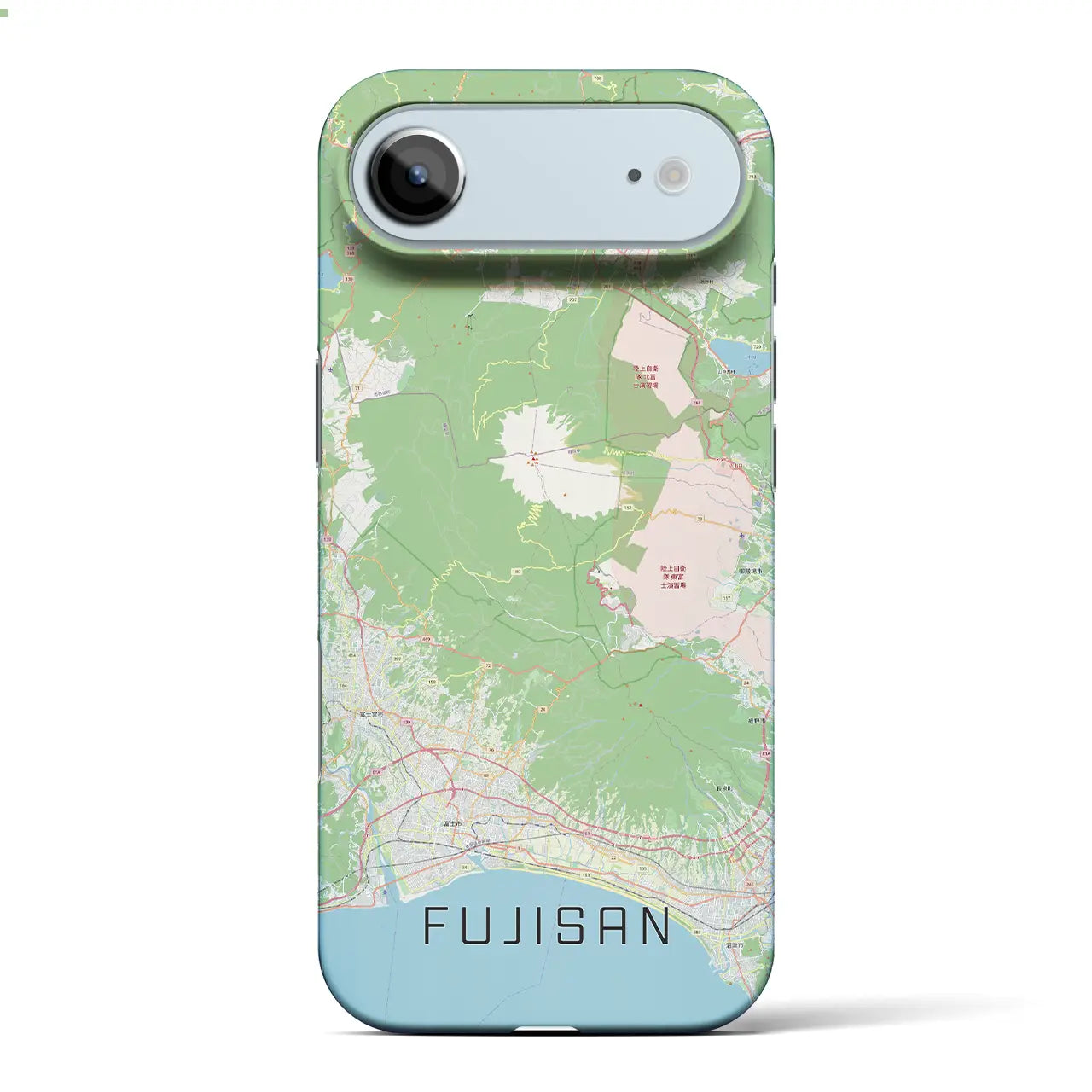 【富士山（静岡県）】地図柄iPhoneケース（バックカバータイプ）
