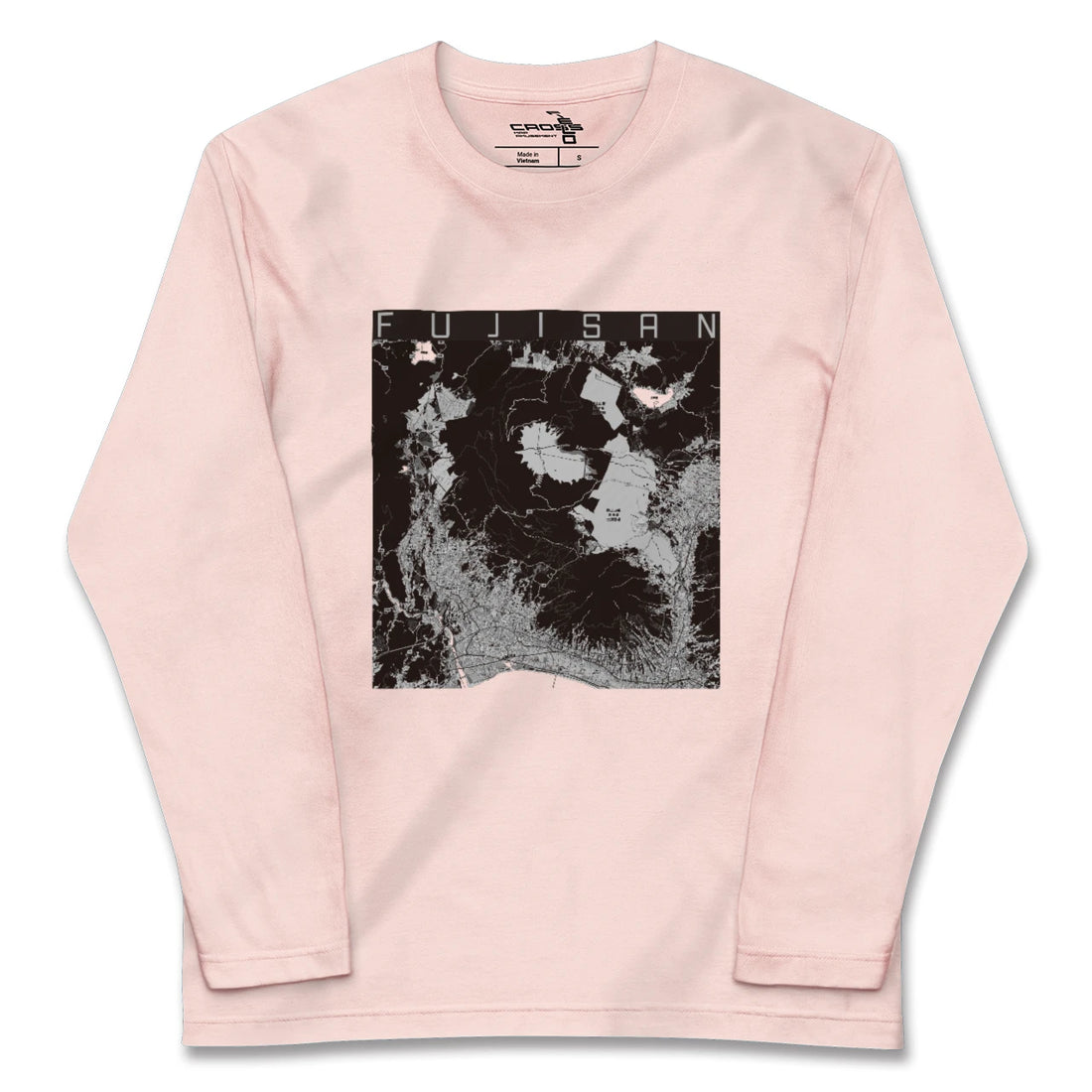 【富士山（静岡県）】地図柄ロングスリーブTシャツ