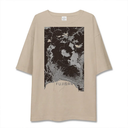 【富士山（静岡県）】地図柄ビッグシルエットTシャツ