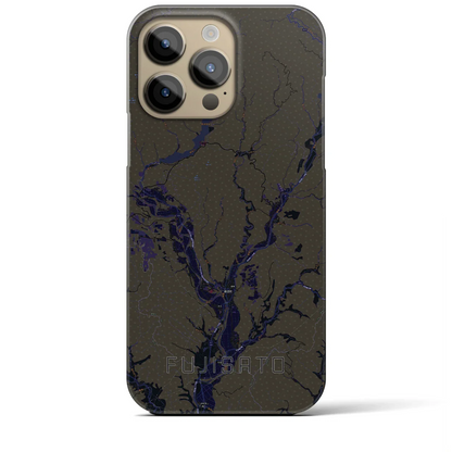 【藤里（秋田県）】地図柄iPhoneケース（バックカバータイプ）