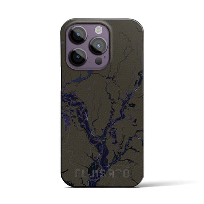 【藤里（秋田県）】地図柄iPhoneケース（バックカバータイプ）