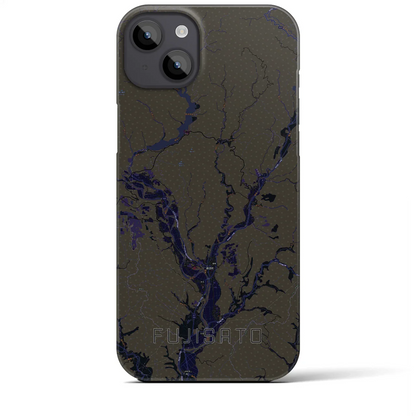 【藤里（秋田県）】地図柄iPhoneケース（バックカバータイプ）