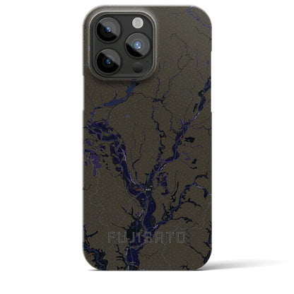 【藤里（秋田県）】地図柄iPhoneケース（バックカバータイプ）