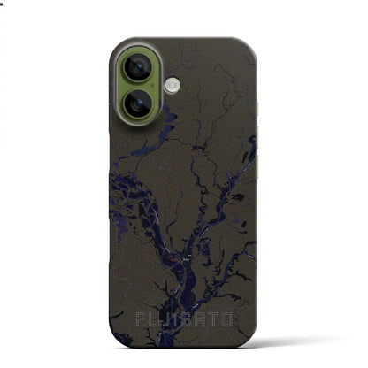 【藤里（秋田県）】地図柄iPhoneケース（バックカバータイプ）