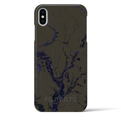 【藤里（秋田県）】地図柄iPhoneケース（バックカバータイプ）